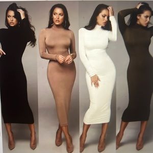 Jluxlabel Buttercream Bodycon Maxi Dress  NWT